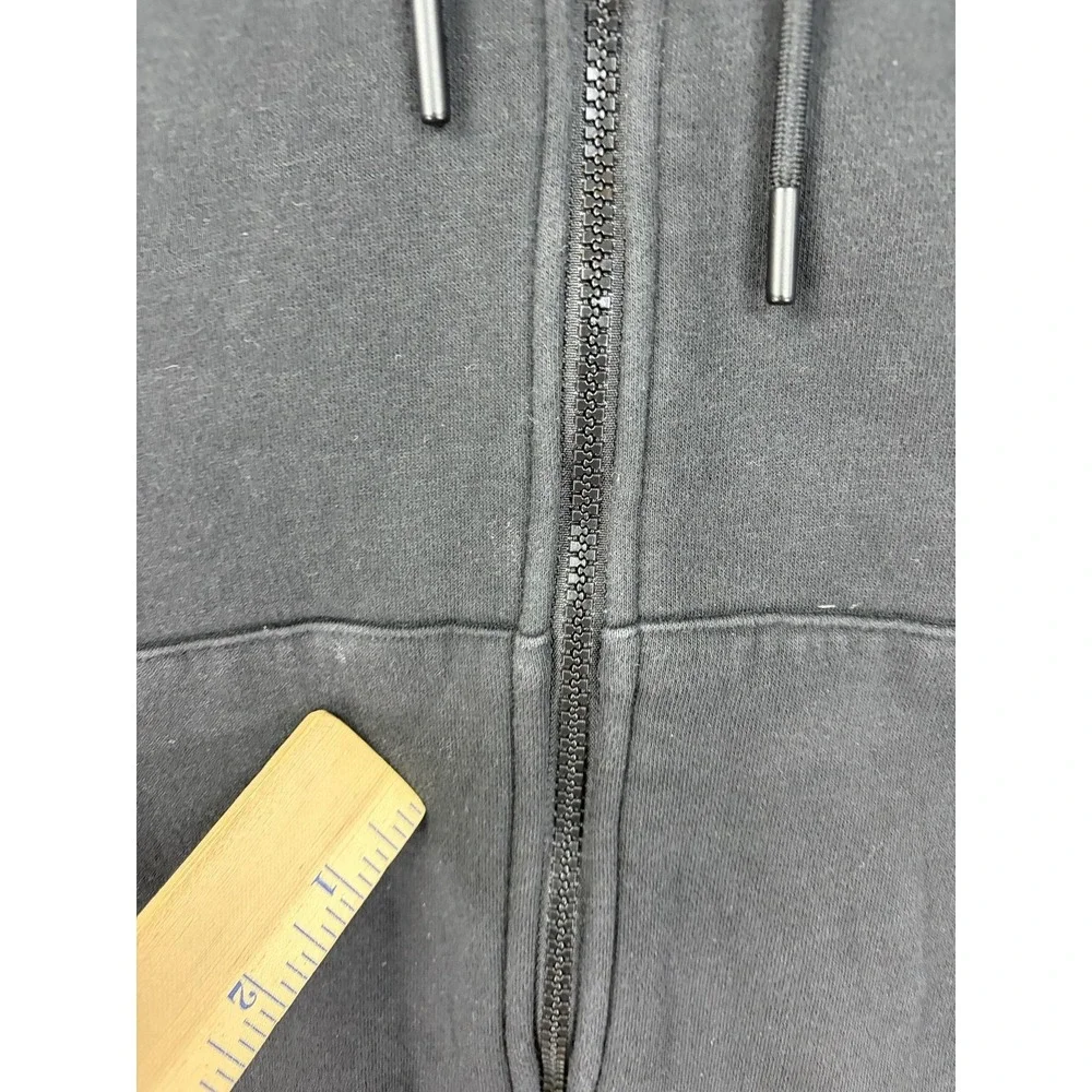 Jordan Hoodie Men 2XL Black Full Zip Fleece Sweatshirt Jumpman Nike Heavyweight
